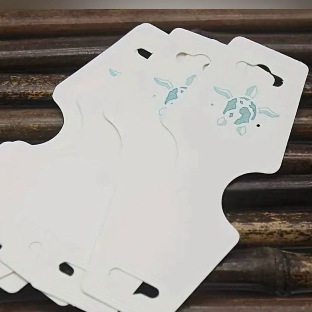 70 Teal Turtle Display Cards - Set 70